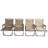 Aluminum Frame Folding Camping Chair Set of 4