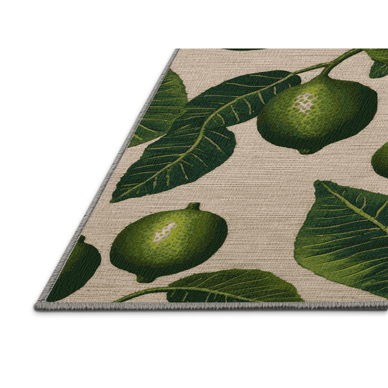  Tapis lavable Kafir Lime, Rectangle 6 pi x 9 pi