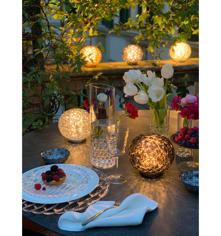 Planet LED Table Lamp, Crystal
