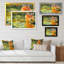«Autumn Lake and Orange Leaves II», peinture sur toile encadrée-172158109-172158087