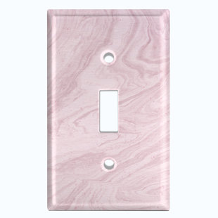 Patterned 1 - Gang Toggle Light Switch Standard Wall Plate