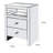 Decatur 2-Drawer Nightstand in Mirrored