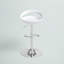Tabouret de bar contemporain en plastique réglable en hauteur avec dossier arrondi avec découpe Hilia-29471268