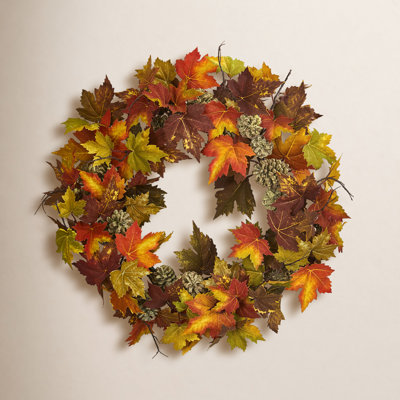 Maple Pine Cone Wreath