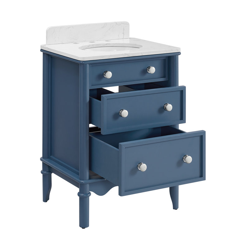 Meuble-lavabo Juliette, Bleu, H 34 po x l 24 po x P 20 po