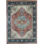 Hand-Knotted High-Quality Rust and Blue Area Rug