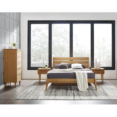 Ensemble de chambre avec lit plateforme 4 pièces Chertsey