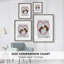 Foxes in Pink Heart, reproduction encadrée - bois massif