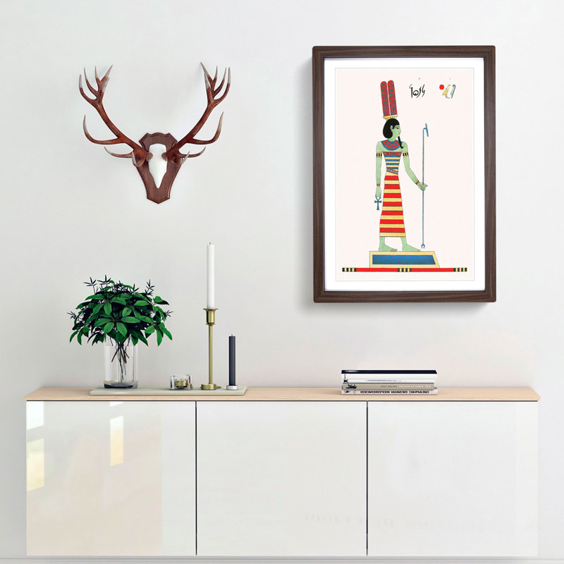 Amun by L. Dubois - Framed Print, 60cm H x 40cm W x 2cm D, Walnut