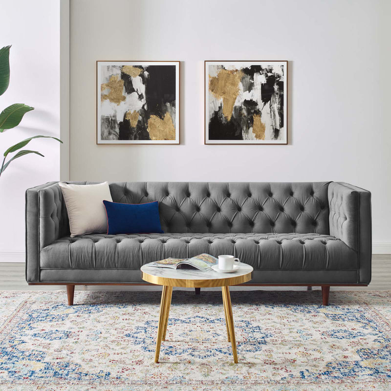 Canapé Elation, Polyester gris