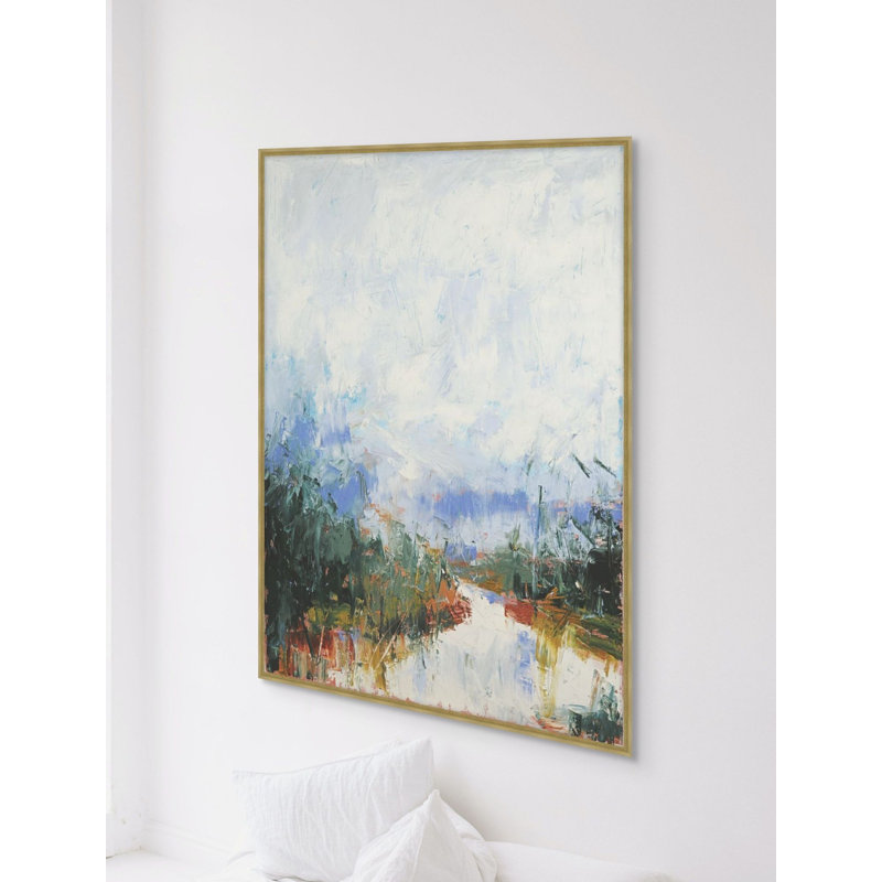 Vibrant Horizons 1 Framed Print Canvas, 43.16" H x 33.16" W
