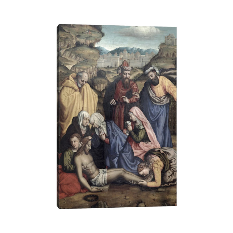 Lamentation, 1550 by Sister Plautilla Nelli - Wrapped Canvas Painting, 45.72cm H x 30.48cm W x 1.905cm D