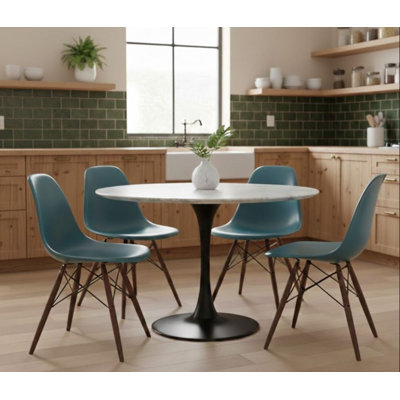 Chaise Hrileena Leffie avec pieds naturels