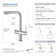 KIBI Circular 2-in-1 Single Hole Pull Out Kitchen Faucet