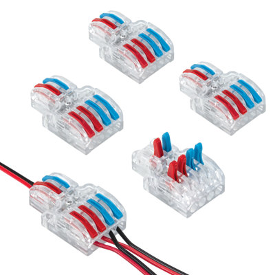 Connecteur de fil rapide à 2 entrées / 4 sorties DEL