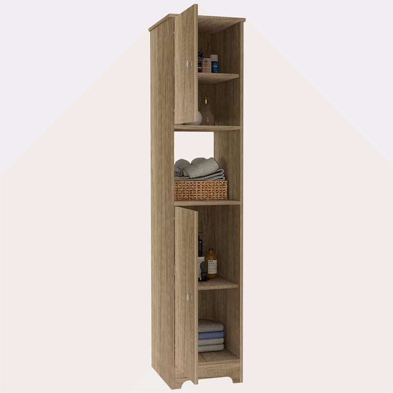 Armoire à linge à 1 tablette, Chêne