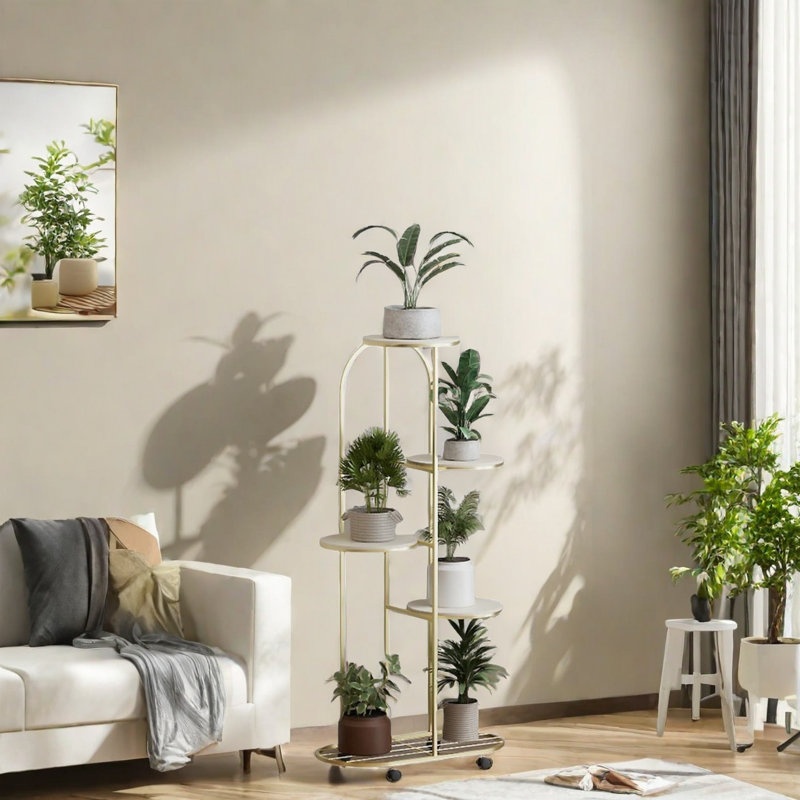 Plant Stand, Gold