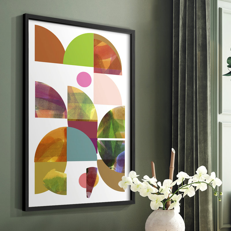 «Dorset Shapes II», reproduction encadrée - bois massif, H 28 po x l 22 po, Noir