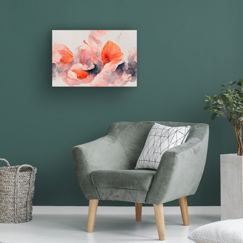 "Bolon saumon sur toile" par Treechild, reproduction