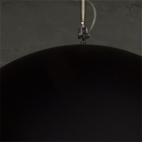 1 - Light Chrome Dome Pendant, Black/Turquoise