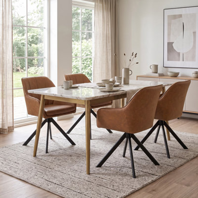 Upholstered Metal Upholstered Back Armchair