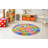 ABC Alphabet Animals Educational Learning Game Non Slip Kids Oval Rug Carpet Classroom Playroom Mat-1762902066