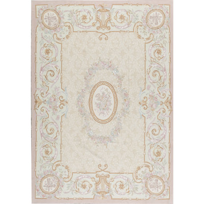 Aubusson Renaissance Wool Oriental Area Rug