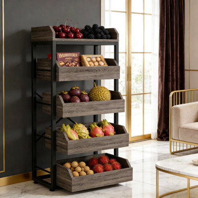 Basket Stand,Fruit And Vegetable Storage Rack