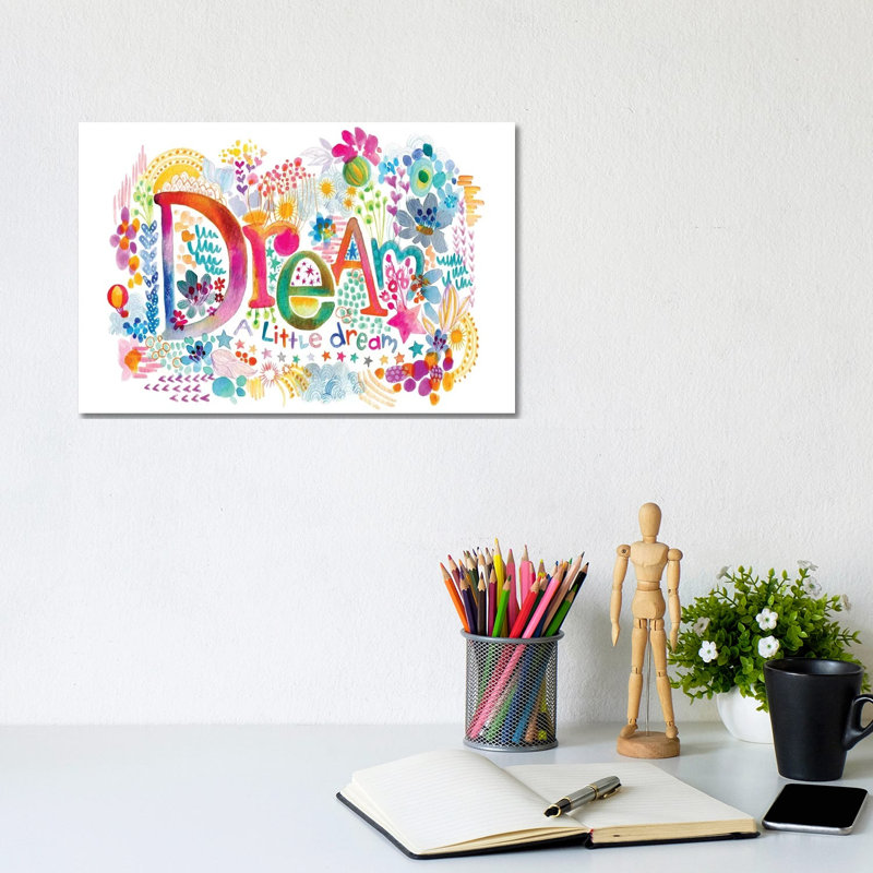Dream A Little by Stephanie Corfee - Wrapped Canvas Gallery-Wrapped Canvas Giclée, 20.32 cm H x 30.48 cm W