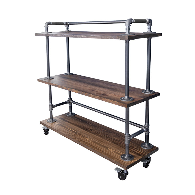 Arielly Steel / Iron Bar Cart, Brown