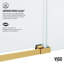 Hamilton 56-60" W x 78" H Sliding Frameless Shower Door with 3/8" Clear Glass-325404327