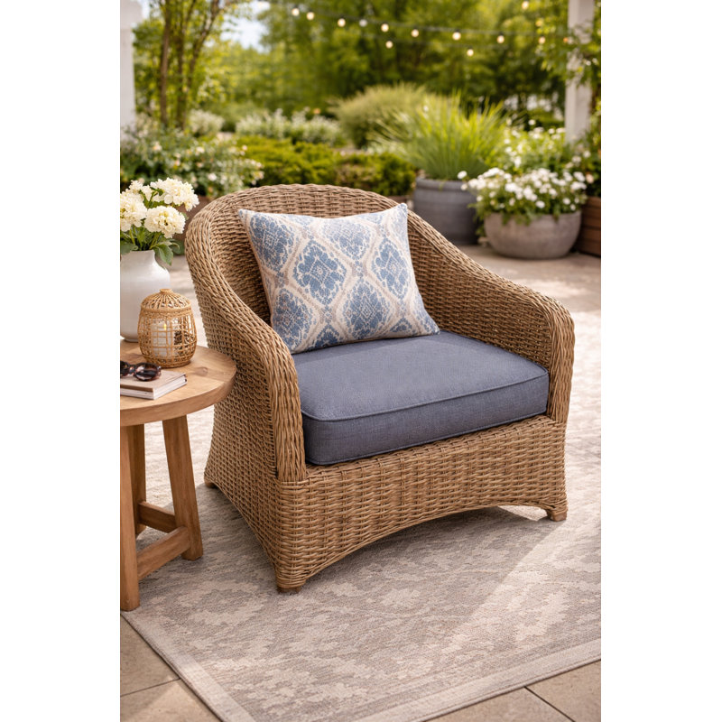 Single Chair Olefin Cushion- Dark Grey, Dark Gray