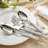 20-Piece Silverware Set, Roman Column Embossed Thick Handle Flatware, 18/10 Stainless Steel, Service for 4