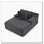 Fauteuil paresseux en velours simple sans assemblage-387803630