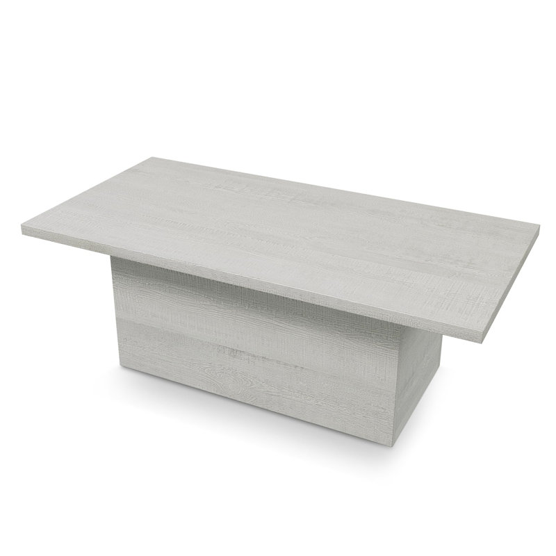 Rectangle Coffee Table, Engineered Wood Coffee Table For Living Room, White