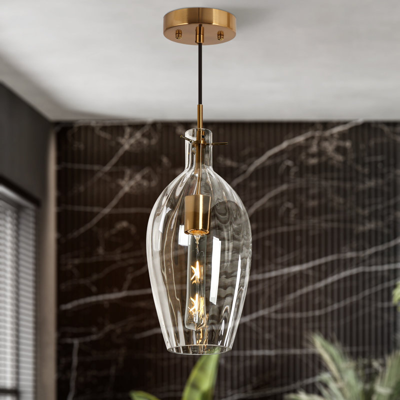 Luminaire suspendu en forme de cloche à 1 lumière Meya
