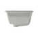 MEJE 14'' Glossy White Ceramic Rectangular Bathroom Sink with Overflow