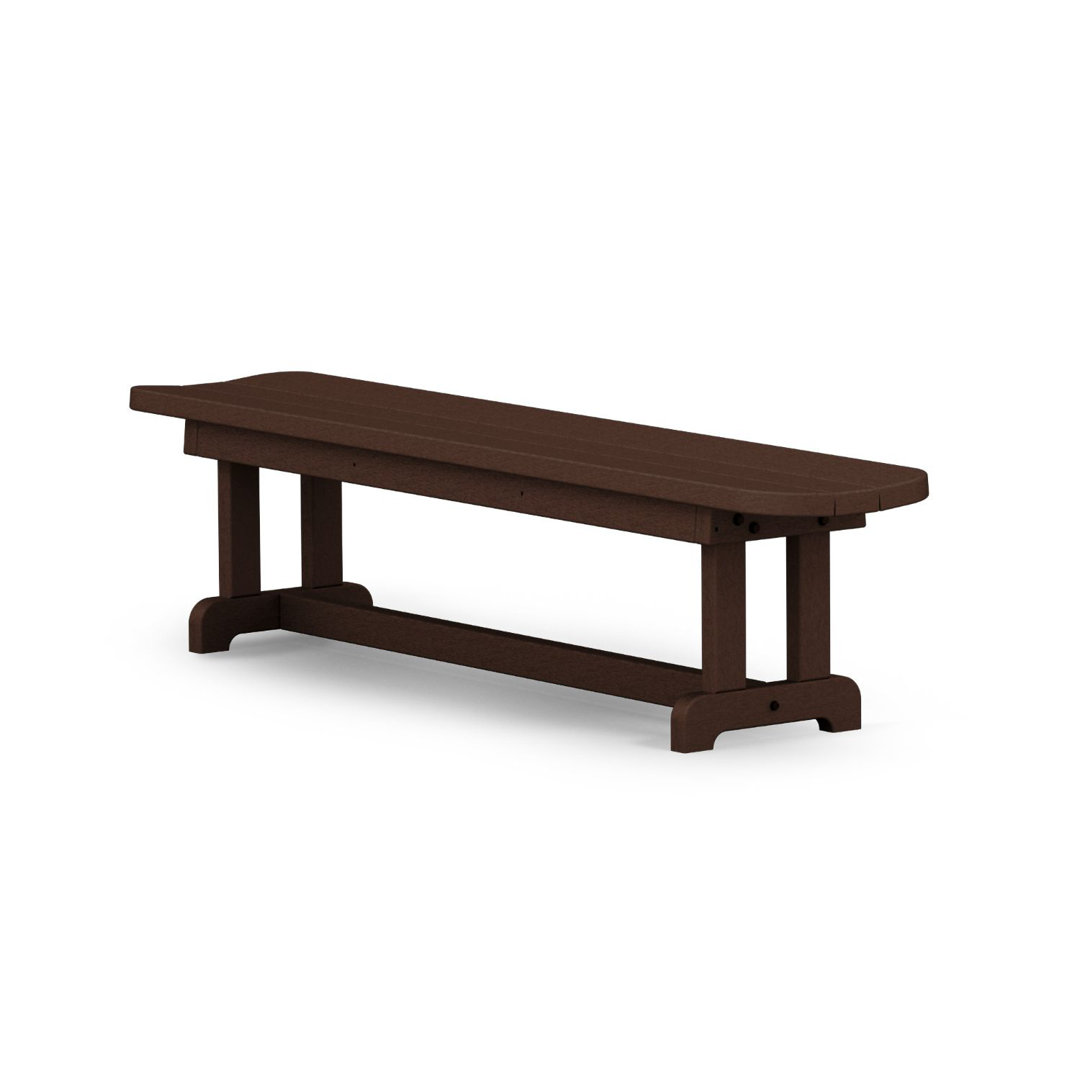 POLYWOOD Park 72" Harvester Backless Bench POLYWOOD® 