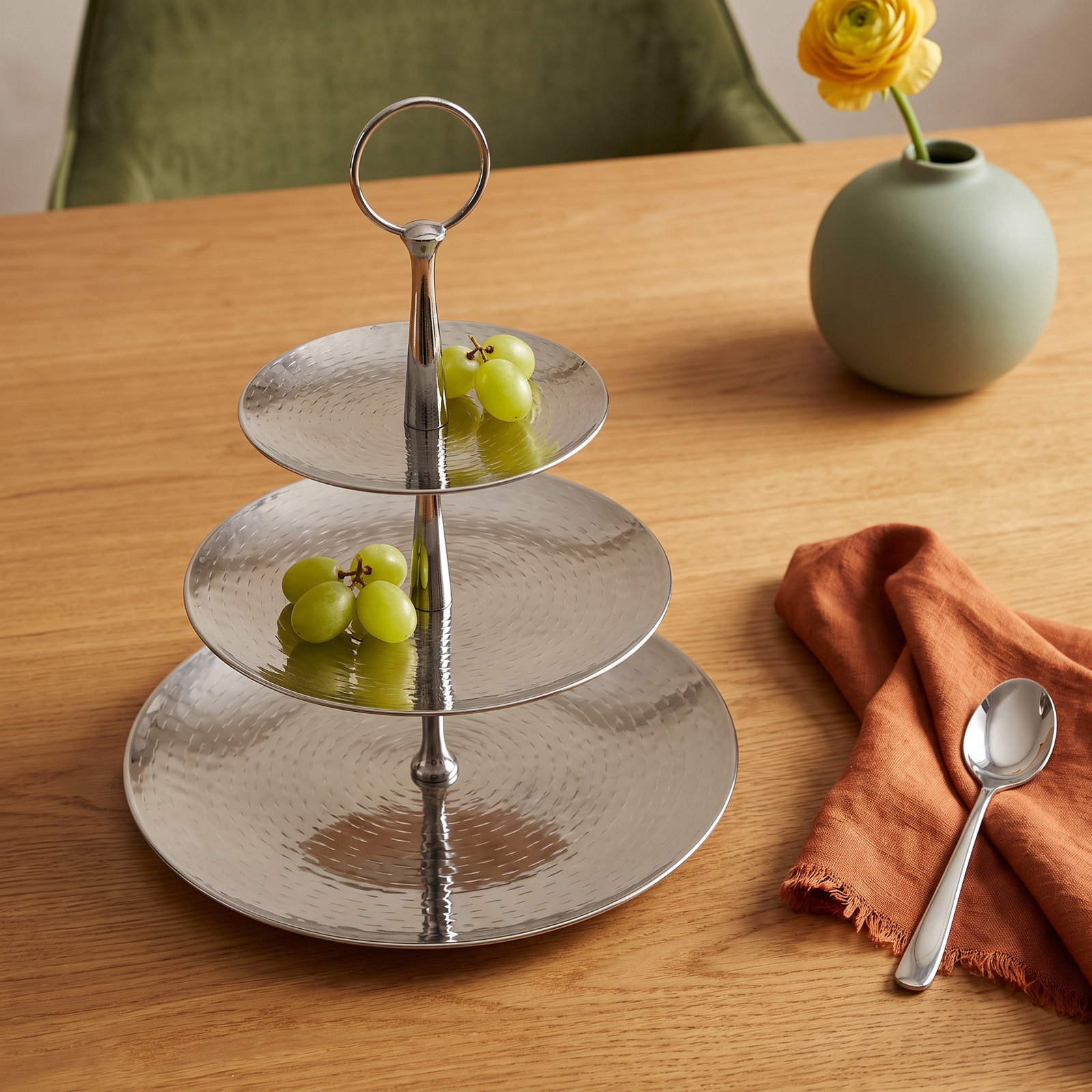 Stainless Steel 3-Tier Server
