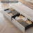 Upholstered Bed Frame with Adjustable Charged LED Headboard and Storage Drawers-74603264-67622389