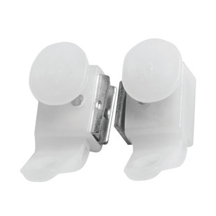 White 6.35cm I Line Magnetic Closers 10 Prs White (Set of 10)
