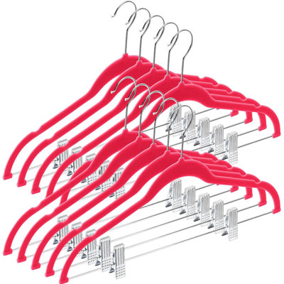 Paquet de 10 cintres avec pinces