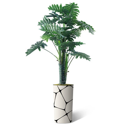 Plantes artificielles artificielles en pot Philodendron artificiel d'intérieur et d'extérieur