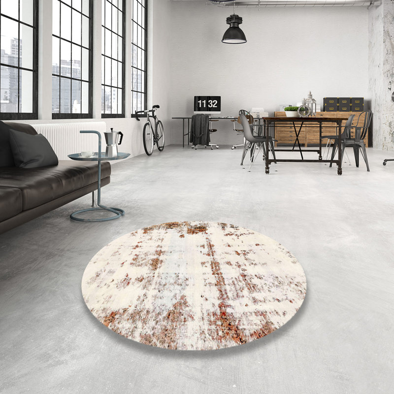 Tapis abstrait moderne 2084, Rond 5 pi
