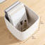 Paniers de rangement tissés en corde de coton, 3 boîtes de rangement cubiques avec poignées renforcées pour les tablettes, les placards et l'organisation à la maison-1260291366