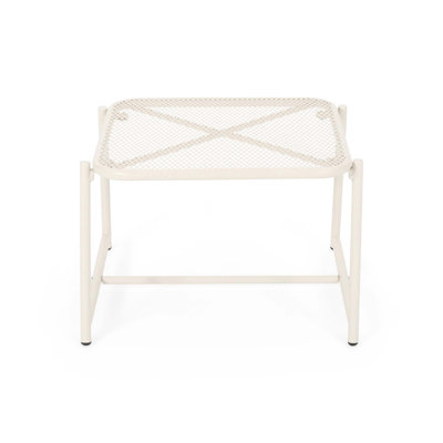 Table d'appoint d'extérieur moderne avec plateau en filet