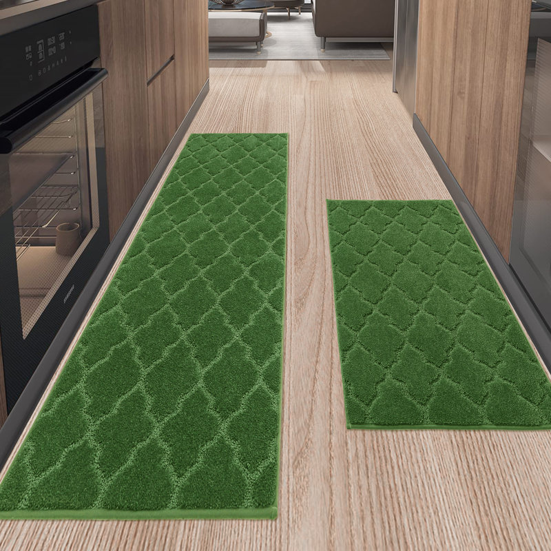 Tapis de cuisine Muhd, Rectangle 2 pi x 3 pi + 2 pi x 5 pi, Vert
