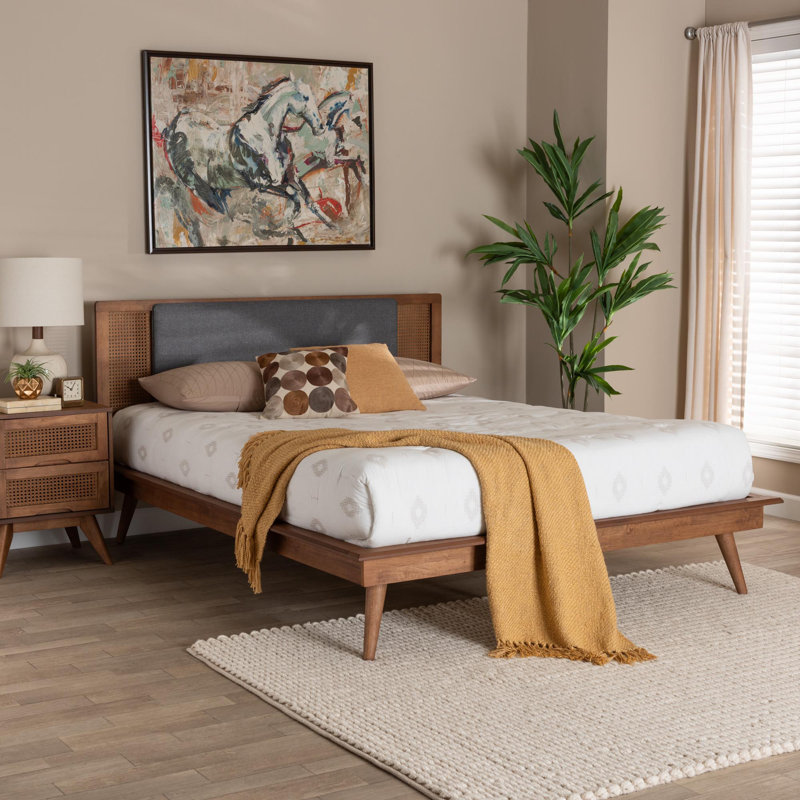 Upholstered Slat Bed, Full