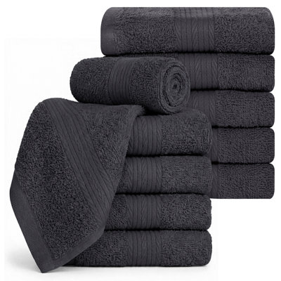 100% Cotton Washcloth 12 x 12 Inch Highly Absorbent 