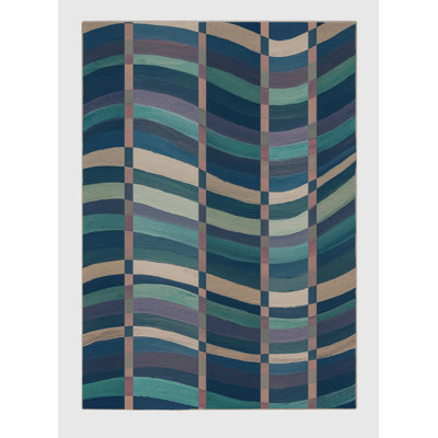 Calman Washable Geometric Indoor Rug